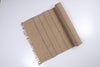 Shramdaan Pure Jute handwoven yoga mat with Blue Stripes
