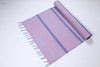 Shramdaan Blue and Red Shaded Yoga Mat with Blue Stripes