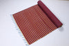 Shramdaan Maroon Yoga Mat with Yellow Stripes