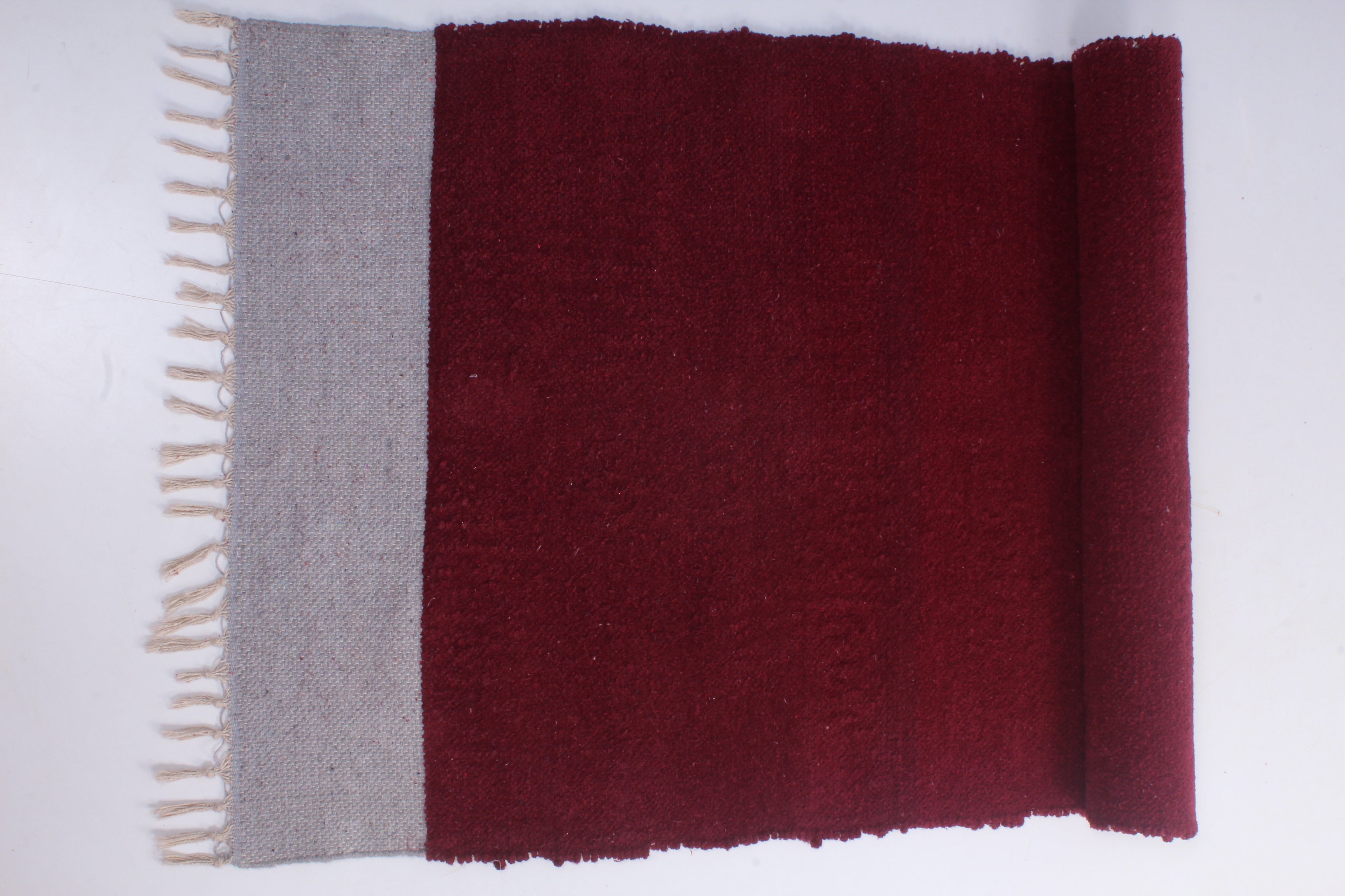 Maroon Yoga Mate with White Border
