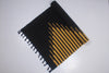 Shramdaan Black Yoga Mate with Yellow Stripes