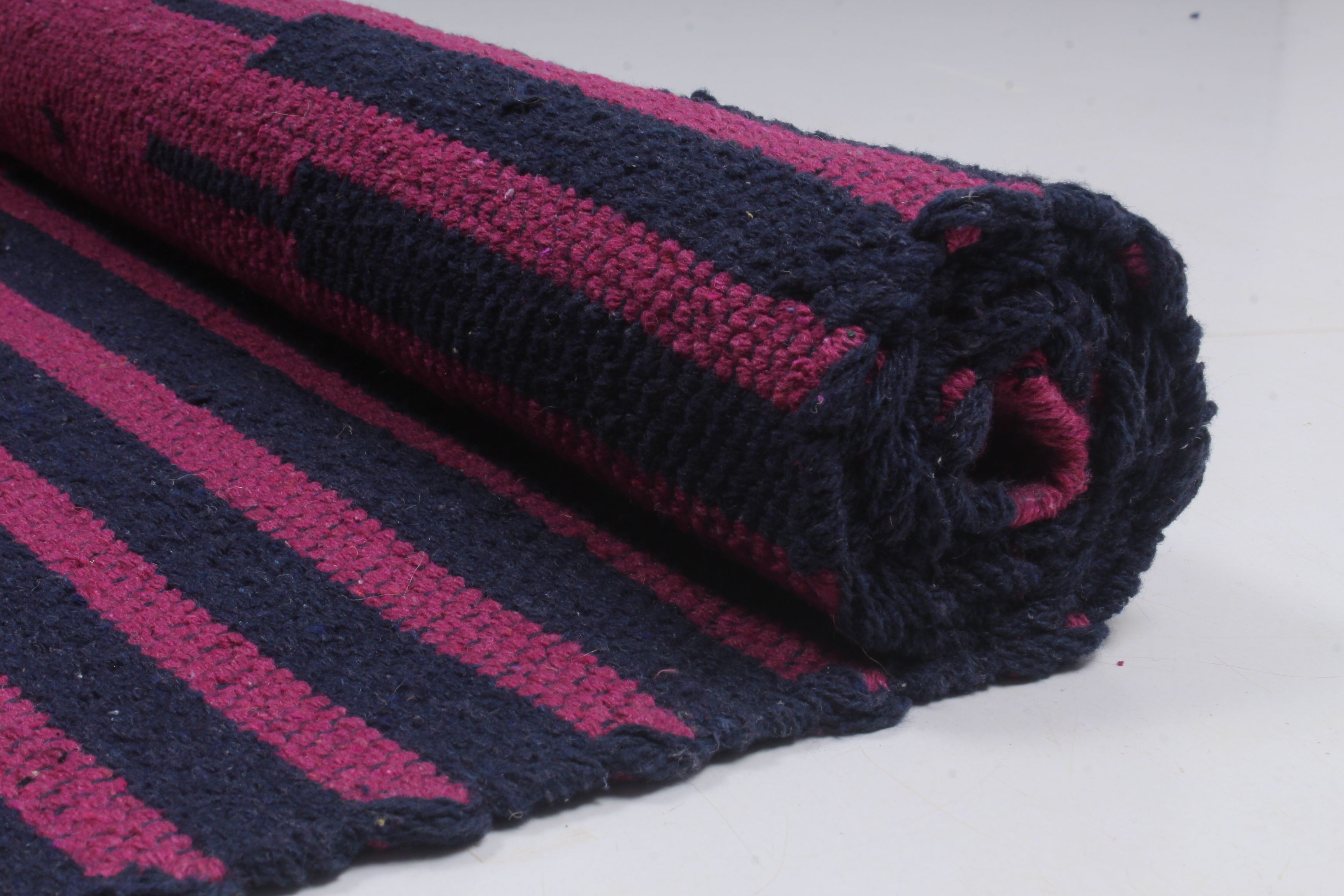 Red Yoga Mate with Black Stripes