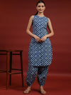 Anayna Women Floral Printed Regular Pure Cotton Kurta with Dhoti Pants