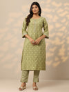 Libas Floral Printed Regular Kurta With Trousers