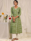 Anayna Women Floral Embroidered Chikankari Anarkali Kurta