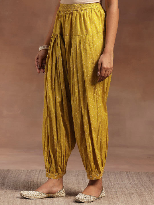 Libas Ethnic Motifs Printed Regular Pure Cotton Straight Kurta with Salwar & Dupatta