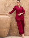 Tikhi Imli Embellished V-Neck Tunic With Trousers Co-Ords