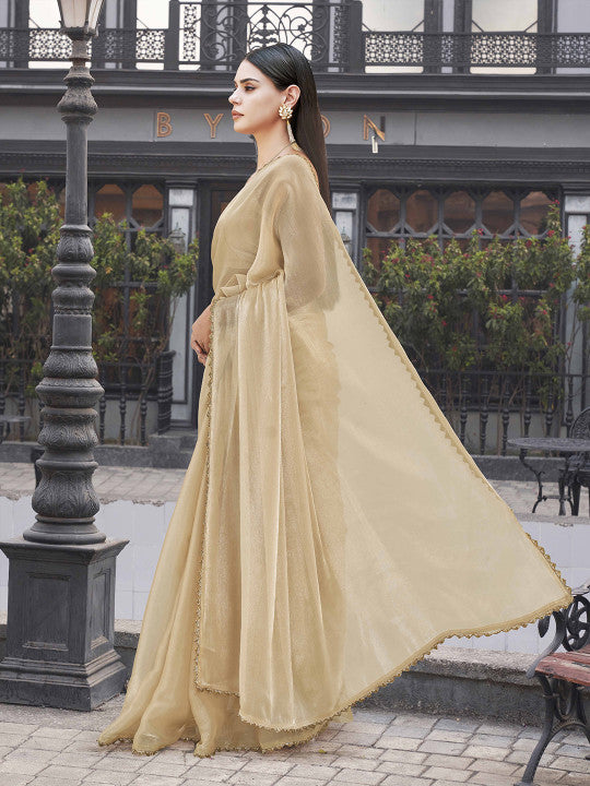 Tikhi Imli Embroidered Beads and Stones Party Wear Saree