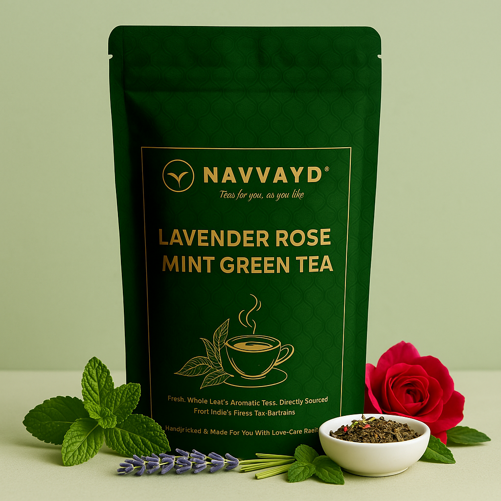 Lavender Rose Mint Green Tea