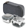 Nayasa Eco Crunch Lunch Box with 2 Containers 300ml Each