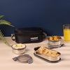 Nayasa Aqua Duplex Stainless Steel Lunch Box Set