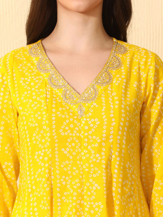 Sangria Women Ethnic Motifs Printed Regular Thread Work Pure Cotton Kurta with Trousers & With Dupatta