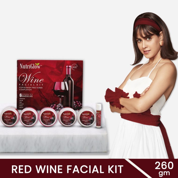 Red wine store facial kit