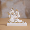 Svastika Luxurious White & Gold  Radha Krishna Murti (3 Inch)