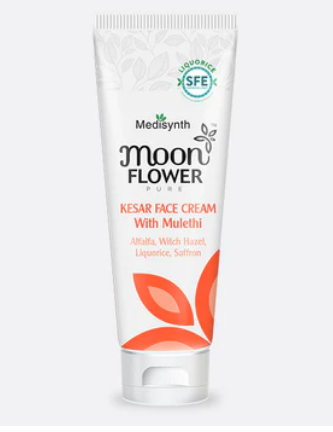 Medisynth Naturals Moonflower Kesar Mulethi Face Cream - 50g