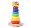 Play Nation Premium Montessori Wooden Rainbow 7 Stacking Rings