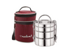 Neelam Stainless Steel Dura Hot Food Carrier 4 Tier 8 Inch Big Container Lunch Box - 980 gms