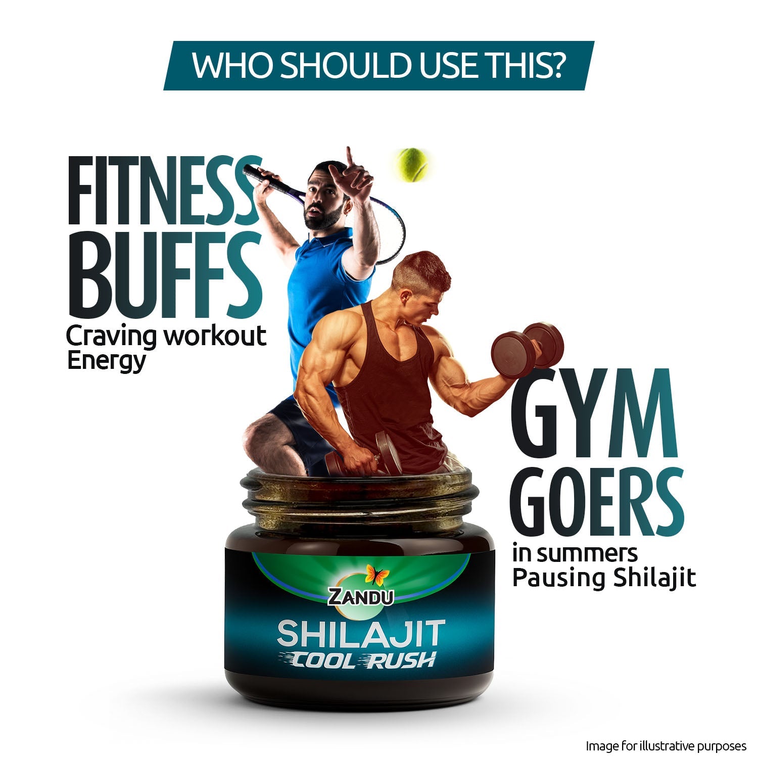 Zandu Shilajit Cool Rush Resin: 1st Ever Shilajit Resin with Heat Balancing Ingredients (10g)