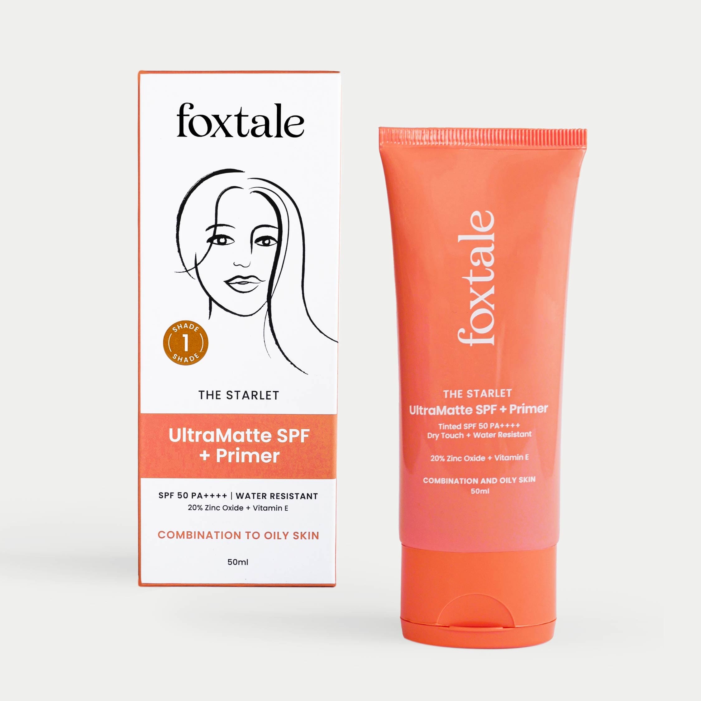 Foxtale Ultra Matte SPF 50 + Primer - 50 ml - Swadesii