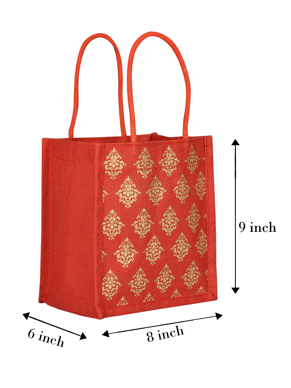 9 X 8 X 5 - GOLD PRINT EYELET (B-178-RED)