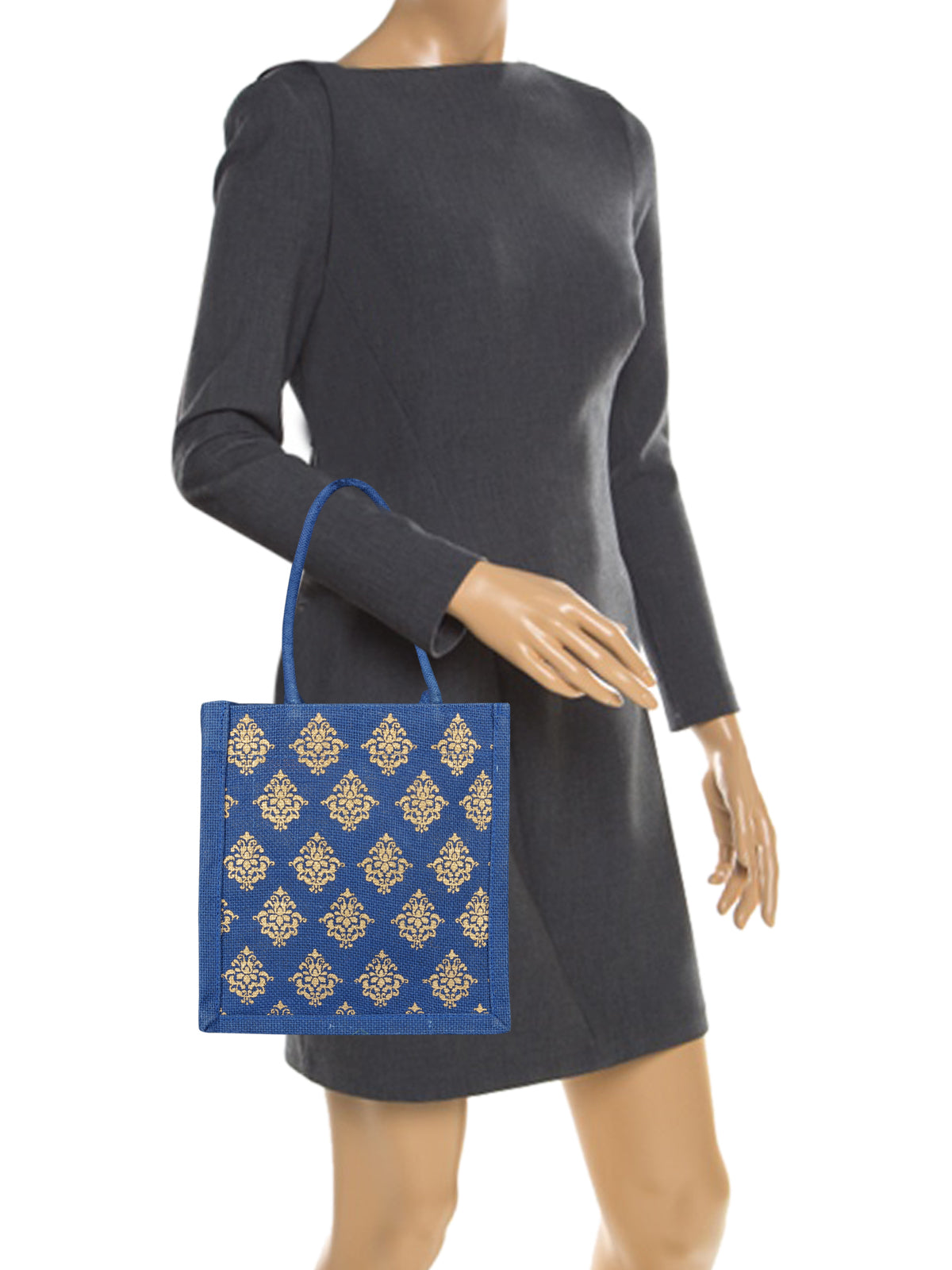 9 X 8 X 5 - GOLD PRINT EYELET (B-178-BLUE)