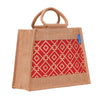 Jute Cottage Taper Zipper Lunch Bag