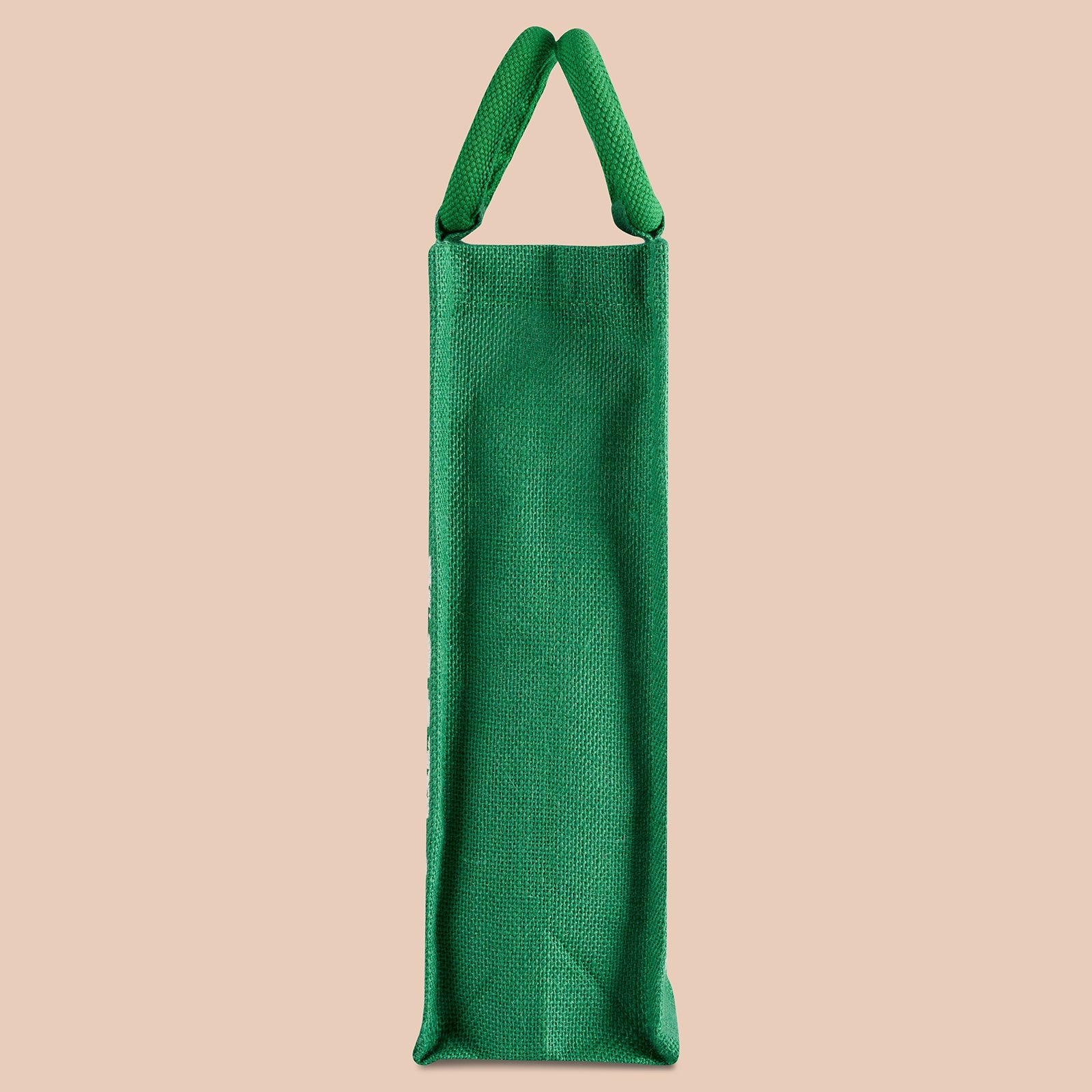 JUTE COTTAGE BOTTLE BAG WARLI PRINT, SUSTAINABLE, ECO-FRIENDLY, 100% GENUINE, STYLISH JUTE BAG (GREEN 14X5X4.5)