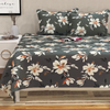 HomeKart Floral Printed Cotton Feel Double Bedsheet with 2 Pillow Covers 200 Tc Soft Premium Printed Bedsheet for Home Bedroom Dark Grey