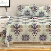 HomeKart Floral Printed Cotton Feel Double Bedsheet with 2 Pillow Covers 200 Tc Soft Premium Printed Bedsheet for Home Bedroom Off-White