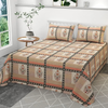 HomeKart Ultra Super Soft Pure Cotton Double Bedsheet with Two Pillow Covers for Your Bedroom Floral & Block Printed Premium Bedsheet Orange & Beige