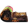 Homekart Premium Super Soft Cloudy Printed Mink Single Bed Blanket for All Season Ultrasoft & Cozy Single Ply Blanket TC 280 Brown Pink & Green