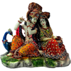 Alila Polyresin Radha Krishna on Peacock Idol Multicolour