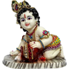 Alila Polyresin Makhan Chor Krishna Idol Multicolour