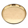 Uapan Metalcraft Brass Thali Dinner Plate Pooja Thali Phool Design