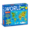Hello Friend World Map Jigsaw Puzzle Box for Kids 100 Piece Jigsaw Puzzle Trave Brain Games for Children Ages 6-12