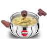 Hawkins 2 Litre Cook n Serve Handi Triply Stainless Steel Handi with Glass Lid