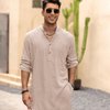 Anouk Geometric Printed Mandarin Collar Straight Cotton Kurta