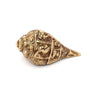 Two Moustaches Ganesha Carving Brass Shankh Showpiece