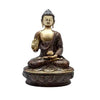 Two Moustaches Vitarka Buddha 13 Inches Brass Showpiece Figurine