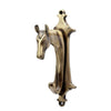 Two Moustaches Horse Head Design Brass Key Holder Antique Brown