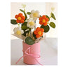 Artificial Crochet Flower Bouquet/Artificial Flowers Bunch Orange Daisy Bouquet