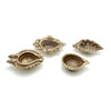 Two Moustaches Auspicious Set of 4 Brass Diyas Brass