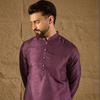Anouk Men Embroidered Kurta Purple