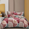 The Home Style Cotton Feel Glace Cotton Elastic Single Bed Bedsheet With 1 Pillow Cover 400 TC Dusty Rose