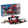 Lego City F1 Pit Stop & Pit Crew with Ferrari Car Racing Vehicle Toy 60443 Building Blocks Toys for 6+ Gift for Boys and Girls