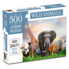 Hello Friend Wild Animals Jigsaw Puzzles for Kids and Children Realistic Illustration