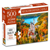 Hello Friend Neuschwanstein Castle Jigsaw Puzzles for Kids and Childrens Realistic Illustration