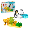 Lego Duplo Town Wild Animal Families: Penguins & Lions Imagination Toy 10442 Building Blocks Toys for 2+ Gift for Boys and Girls