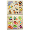 Lefan Kids Fort Pre Nursery Educational Jigsaw Puzzles for Adults Kids Learning Toys Kit Board Game 2 pcs Set of Animals