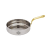 Indian Art Villa Hammered Stainless Steel Curved Sauce Pan - 143 gms